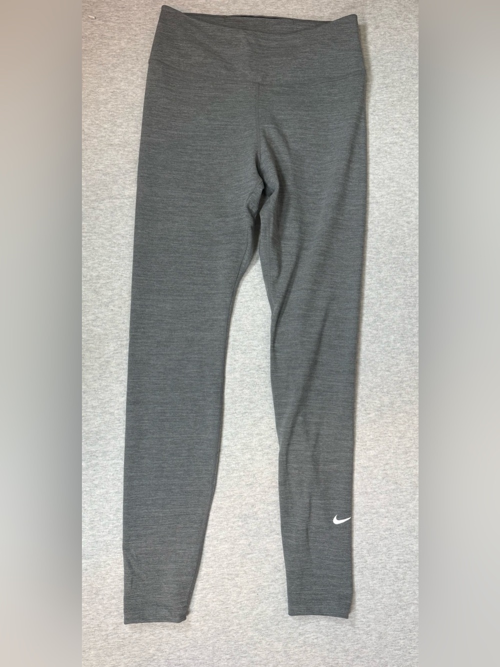 Nike One Dri-FIT Leggings Gray Athletic Moisture Wicking Size Small